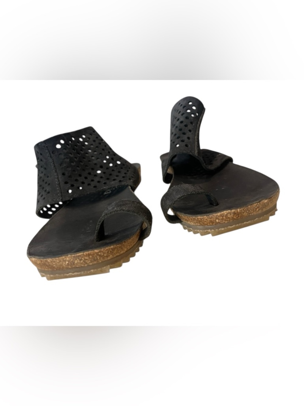 Pedro Garcia Ankle Cuff Sandals "Verena" Women’s Black Sz 9 - Picture 6 of 10